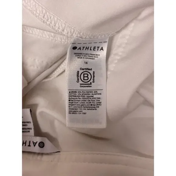 Athleta Pants 14 Womens Skyline High Rise Barrel White - Picture 7 of 8